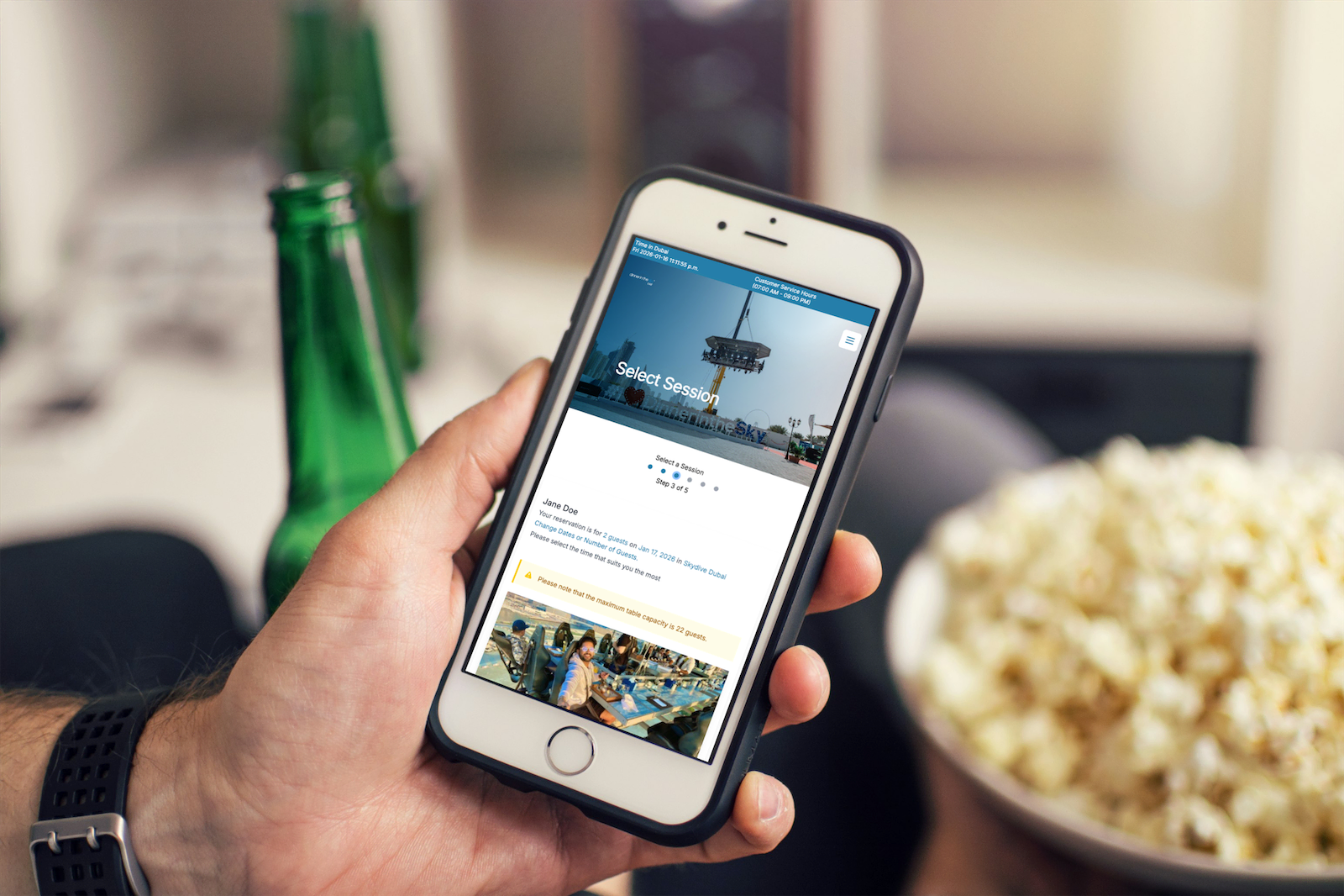 Dinner in the Sky - Project Screenshot